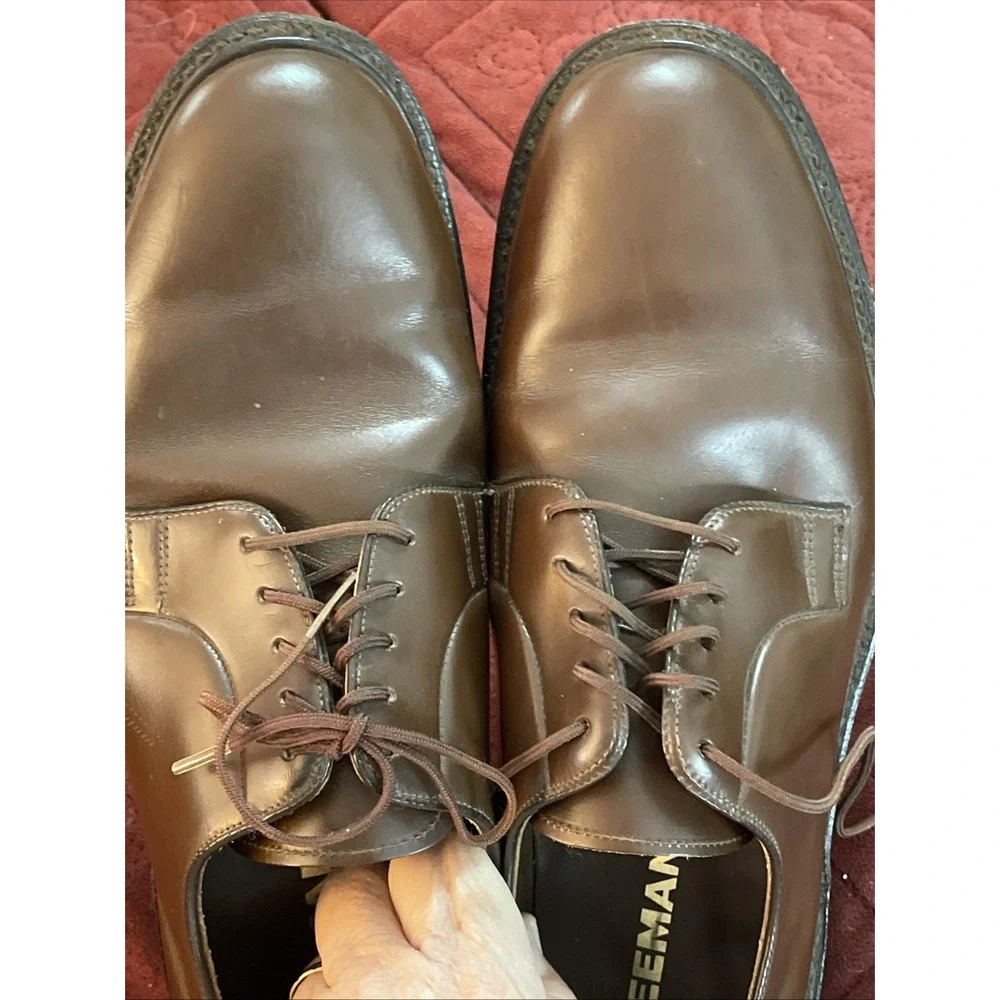 Freeman Men's Brown Lace Up Dress Shoes SZ 9 D Certificate No 15M-591-74  019801